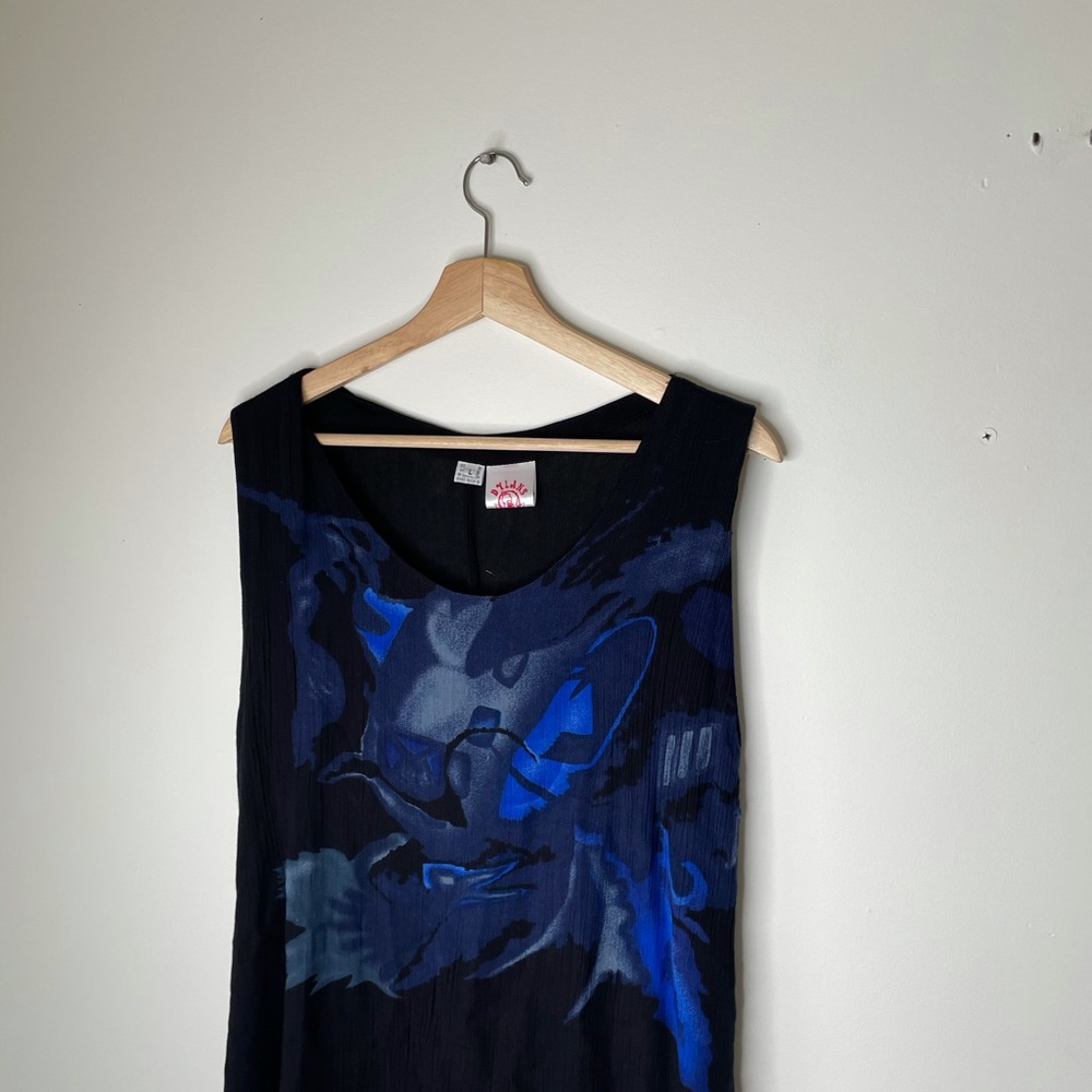 Dylan blue black maxi dress beach large - Picture 4 of 9